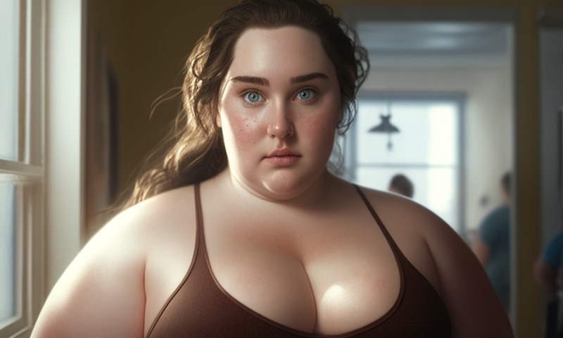 Толстая, жирная женщина девушка. Толстуха