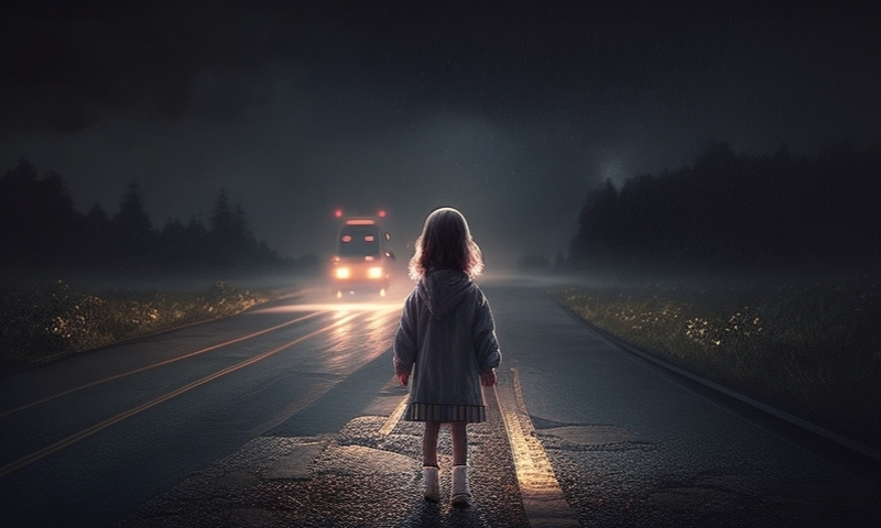 Девочка на дороге