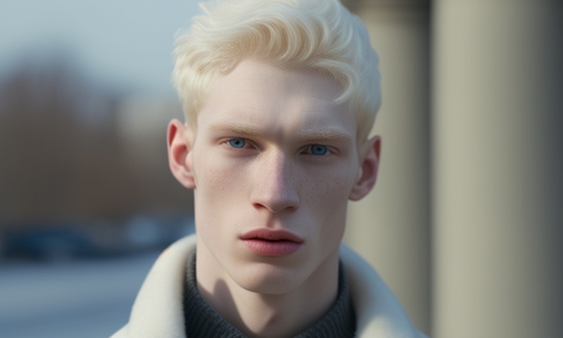 Мужчина альбинос фото