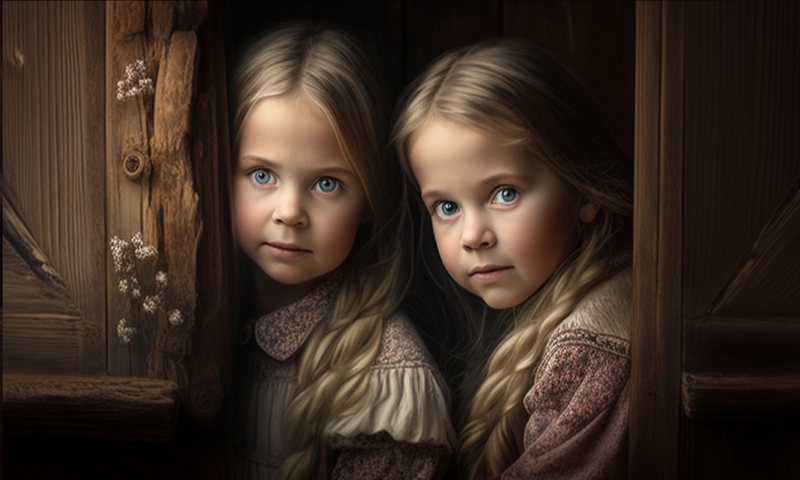 Две сестры девочки красивые
