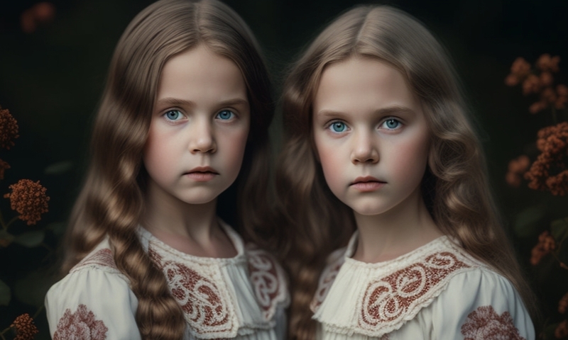 Красивые девочки близняшки близнецы двойняшки