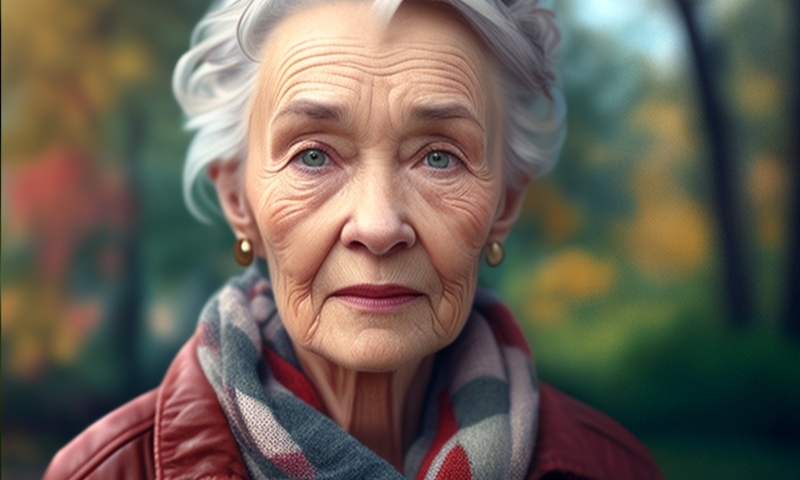 Пожилая женщина несчастная бабушка