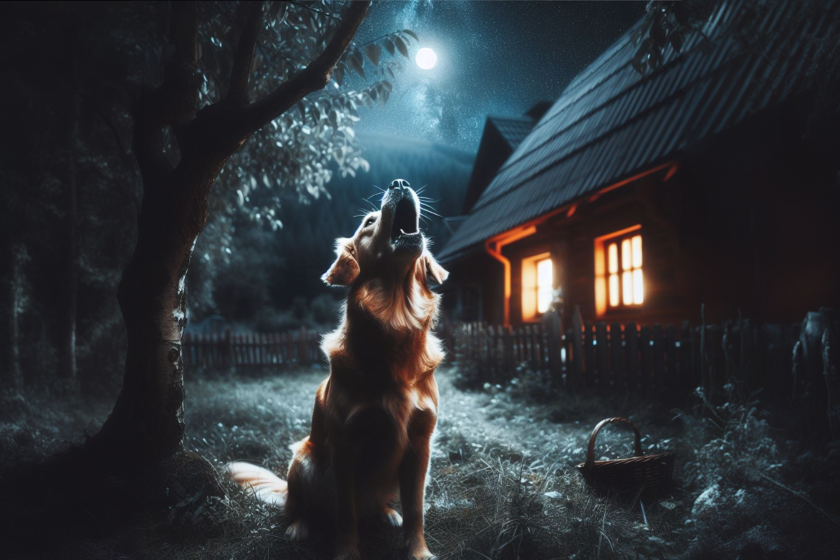 Собака воет ночью во дворе