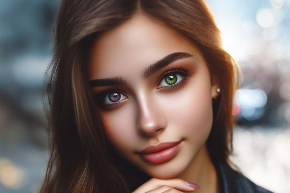 Девушка с разноцветными глазами
